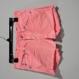 Miss Me neon pink cutoff shorts 27